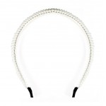 Bentita pentru par cu perle Cod W014 Albe